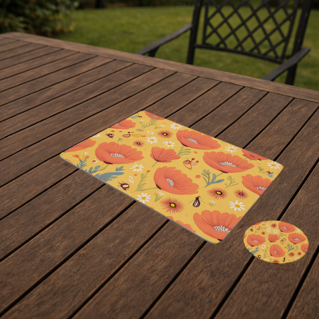 Floral  Insect Pattern  Colorful Design 