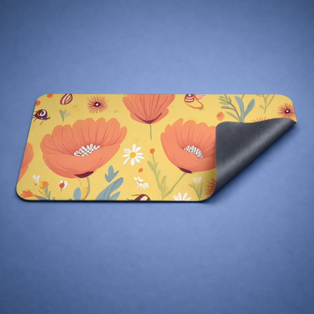 Floral  Insect Pattern  Colorful Design 