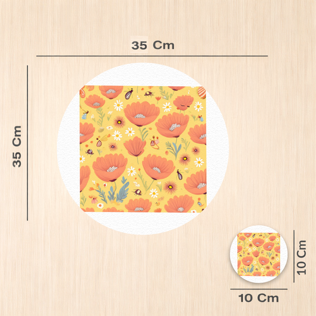 Floral  Insect Pattern  Colorful Design 