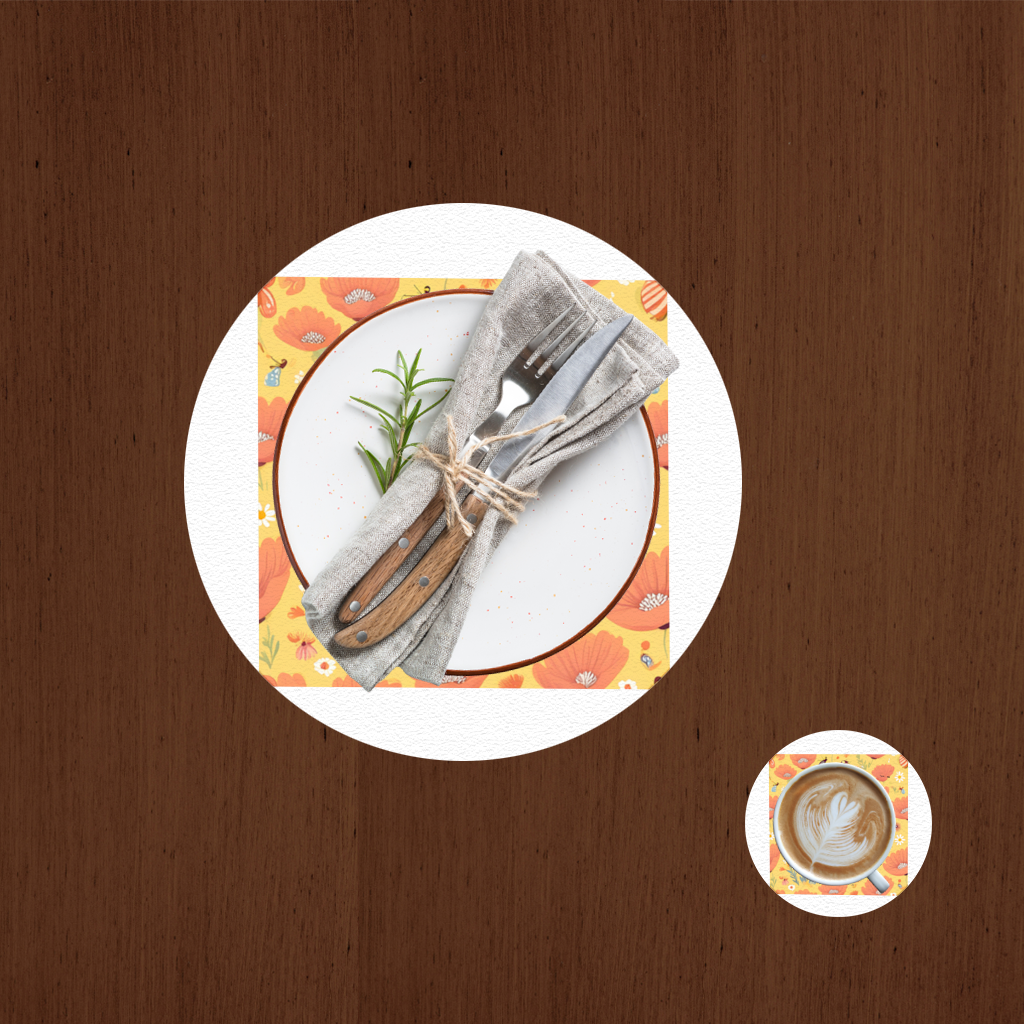 Floral  Insect Pattern  Colorful Design 