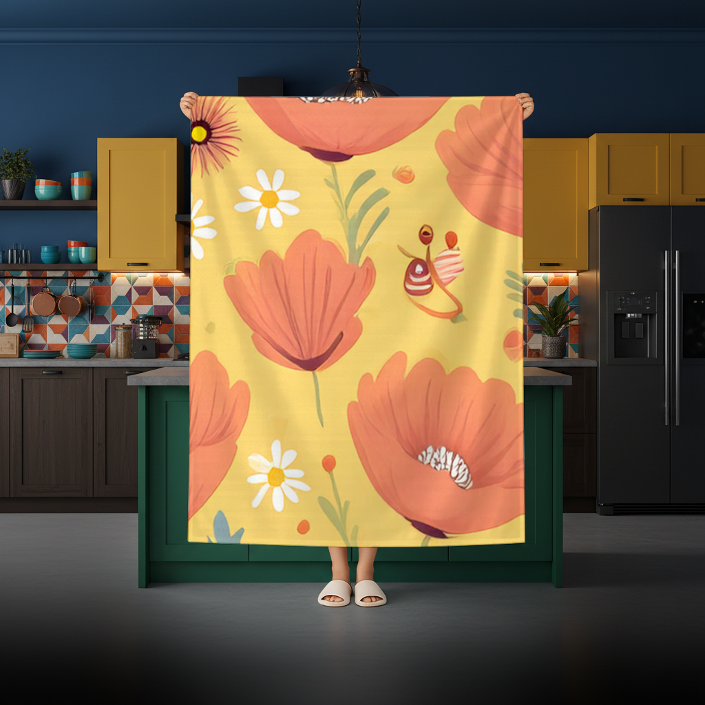 Floral  Insect Pattern  Colorful Design 