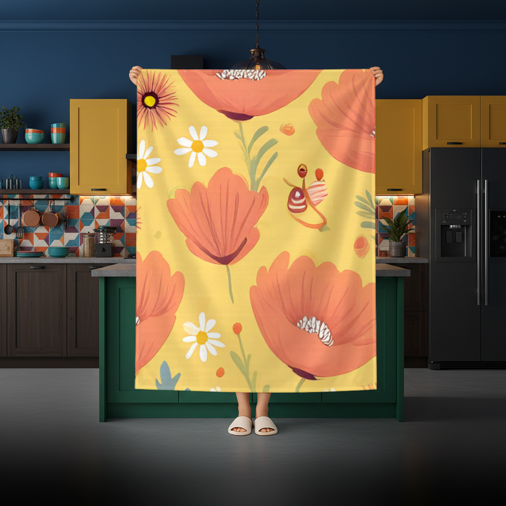 Floral  Insect Pattern  Colorful Design 