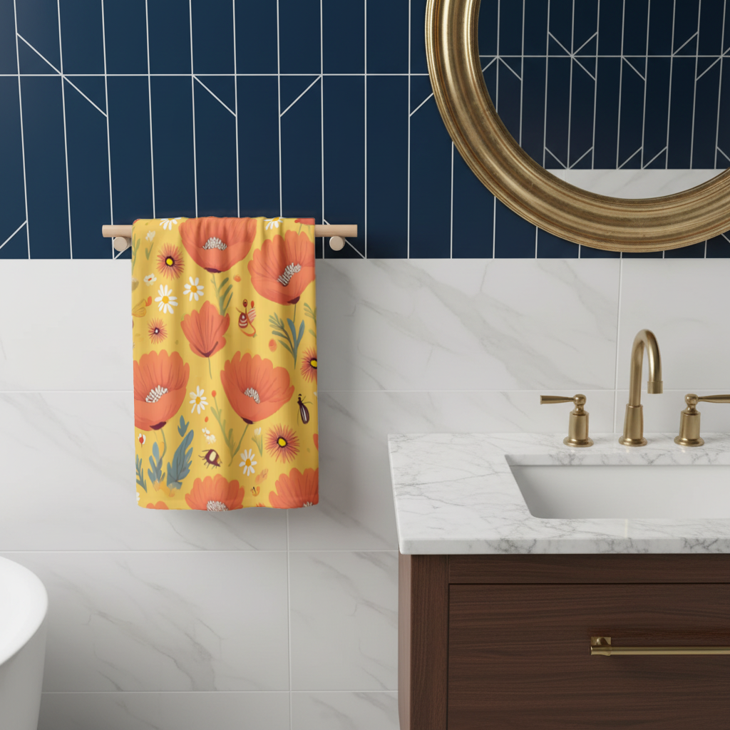 Floral  Insect Pattern  Colorful Design 