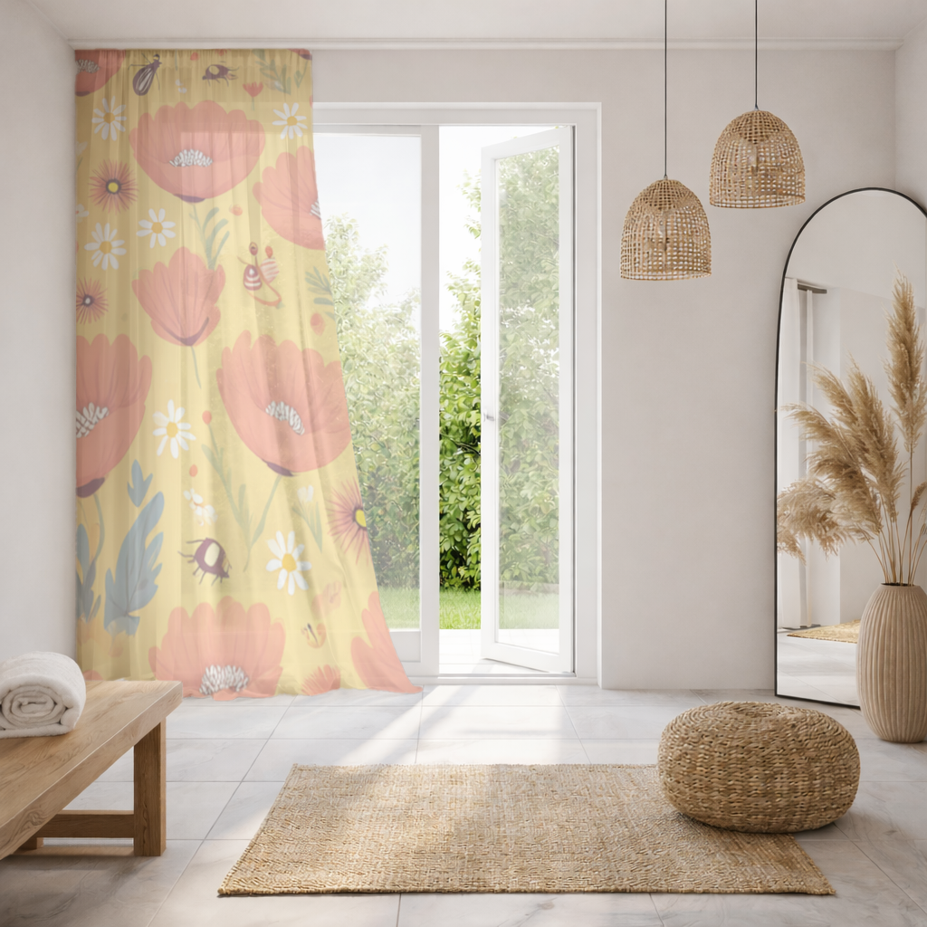 Floral  Insect Pattern  Colorful Design 