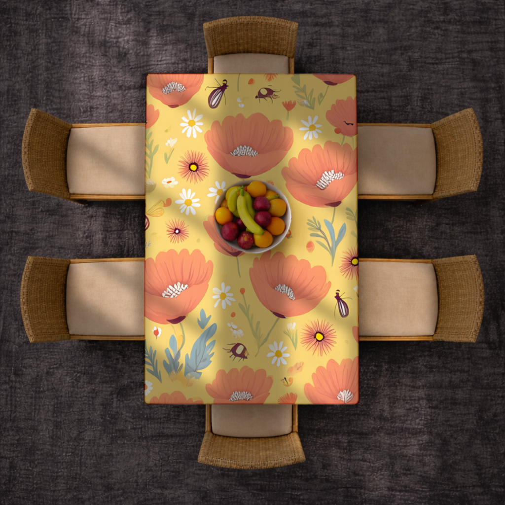 Floral  Insect Pattern  Colorful Design 