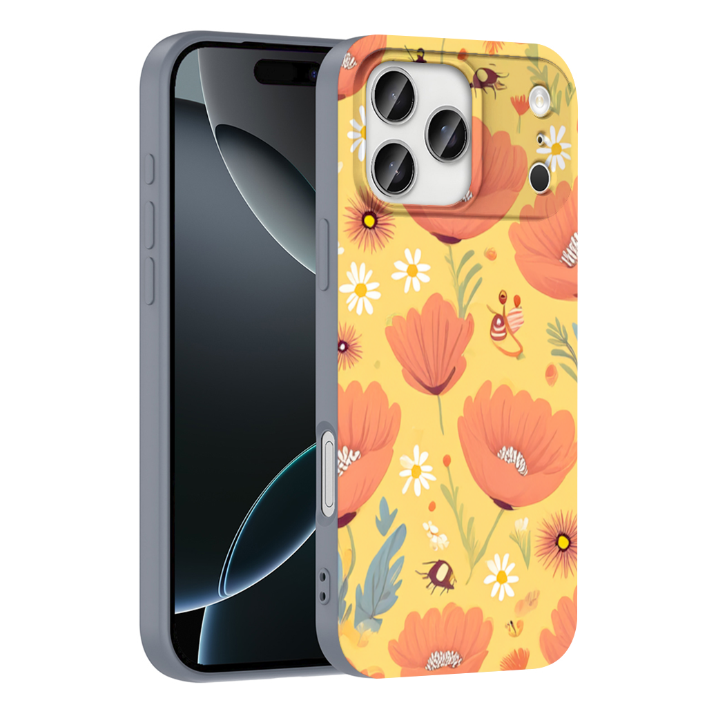 Floral  Insect Pattern  Colorful Design 