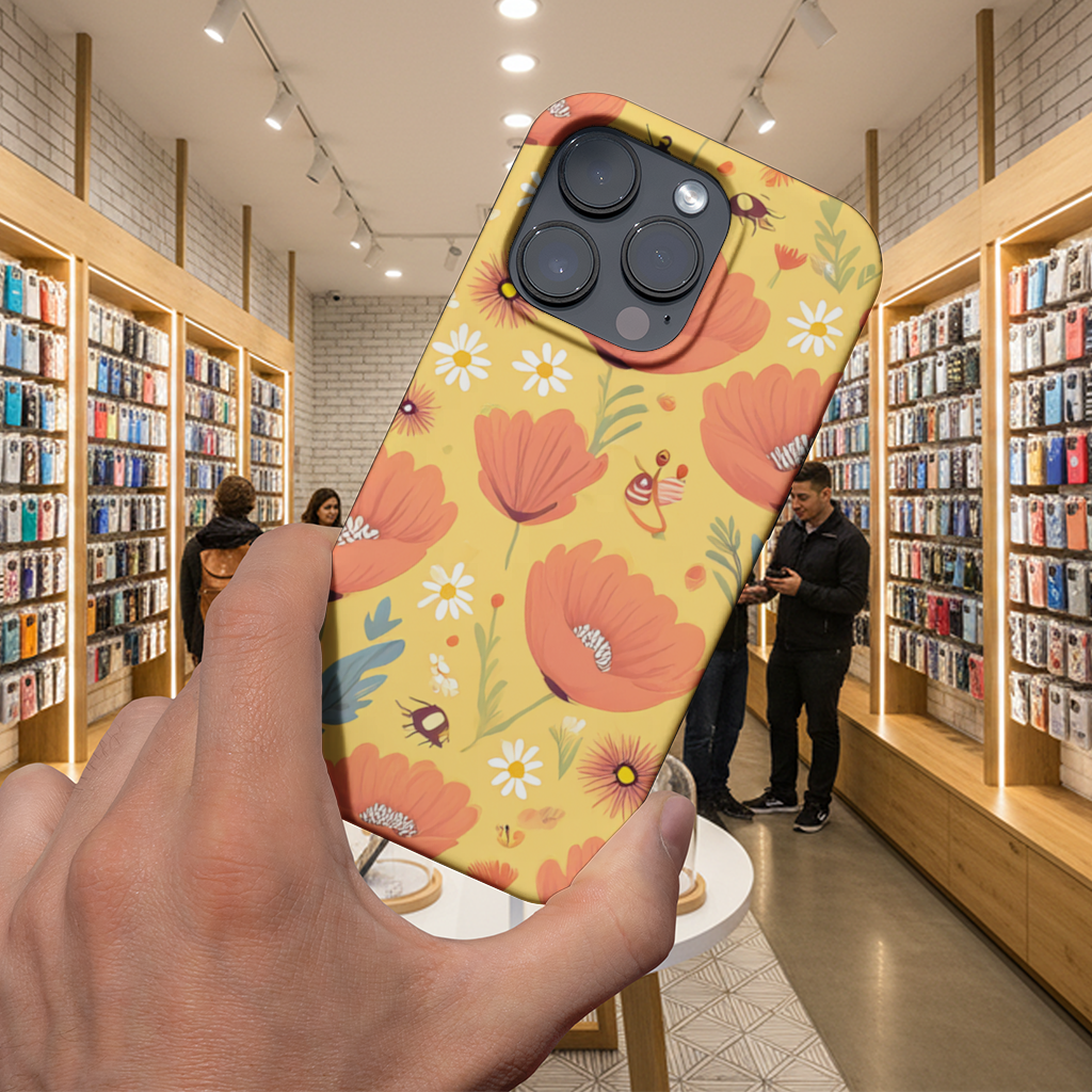 Floral  Insect Pattern  Colorful Design 