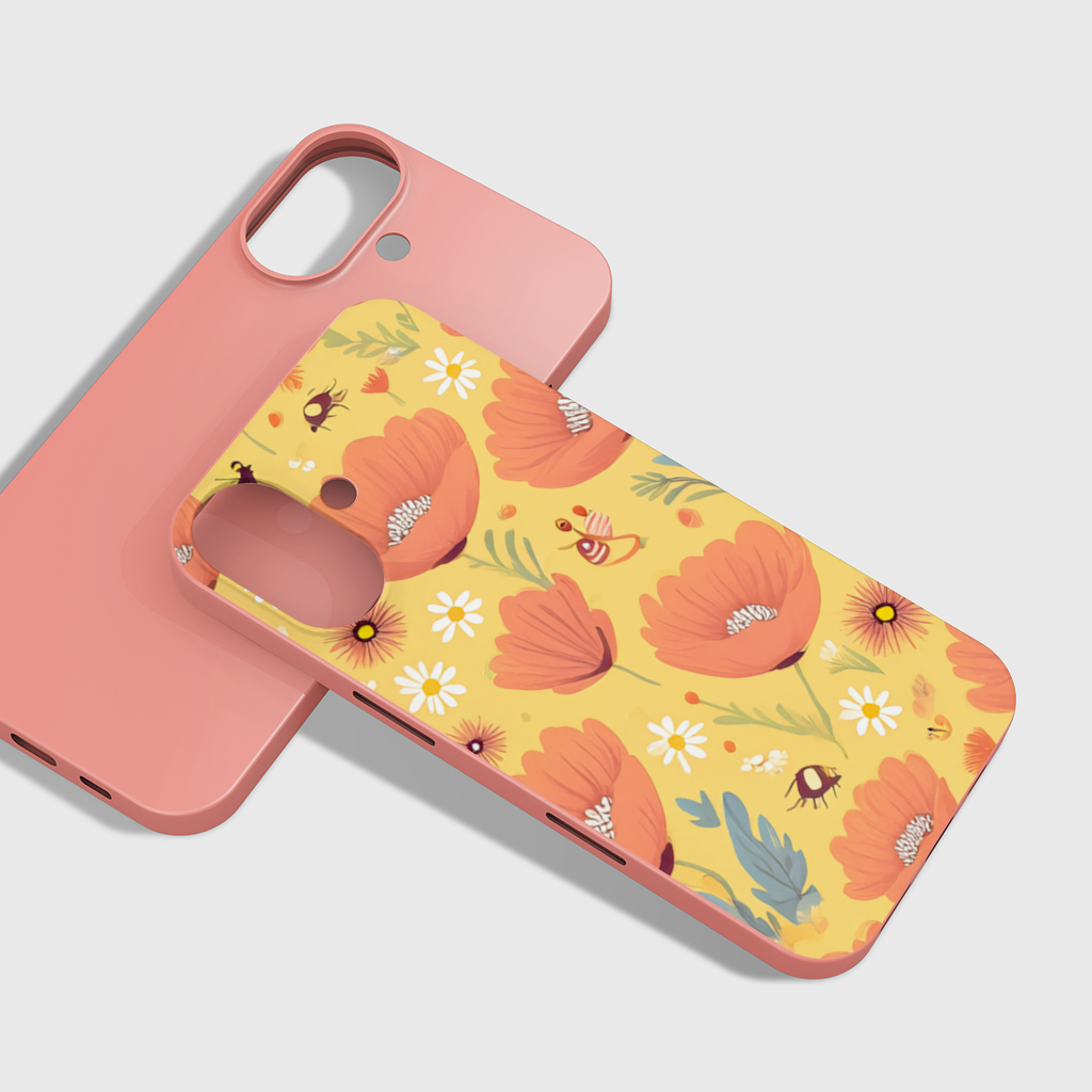 Floral  Insect Pattern  Colorful Design 