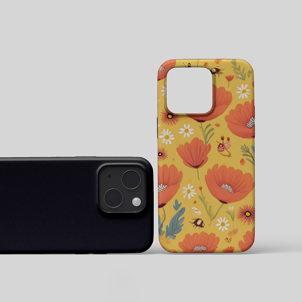 Floral  Insect Pattern  Colorful Design 