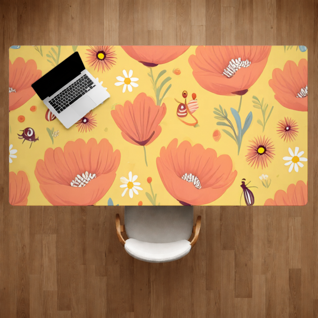 Floral  Insect Pattern  Colorful Design 