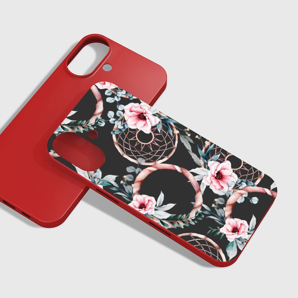 Boho Floral Dreamcatcher Pattern iPhone 16 Plus Case