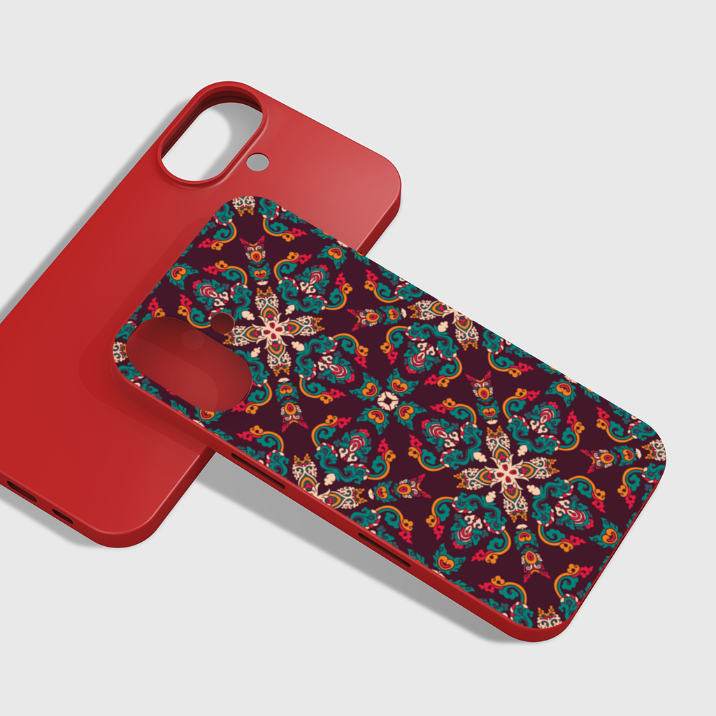 Colorful Ottoman Inspired Mandala Pattern iPhone 16 Plus Case