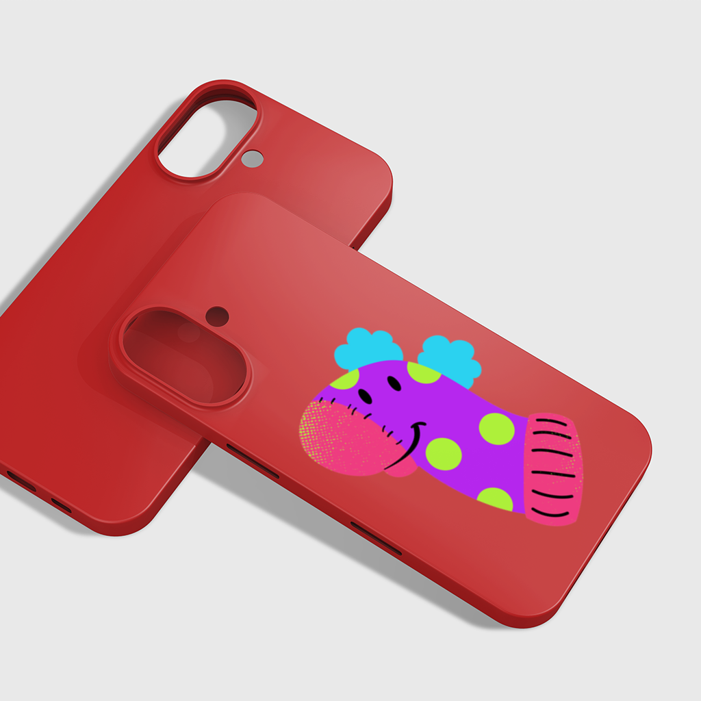 Cute Colorful Dinosaur Illustration iPhone 16 Plus Case