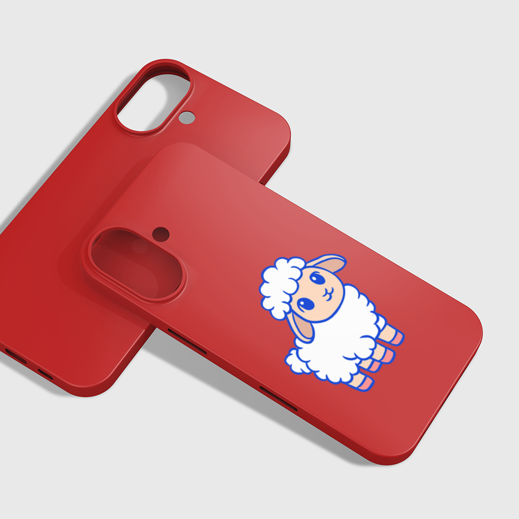 Cute Kawaii Lamb iPhone 16 Plus Case