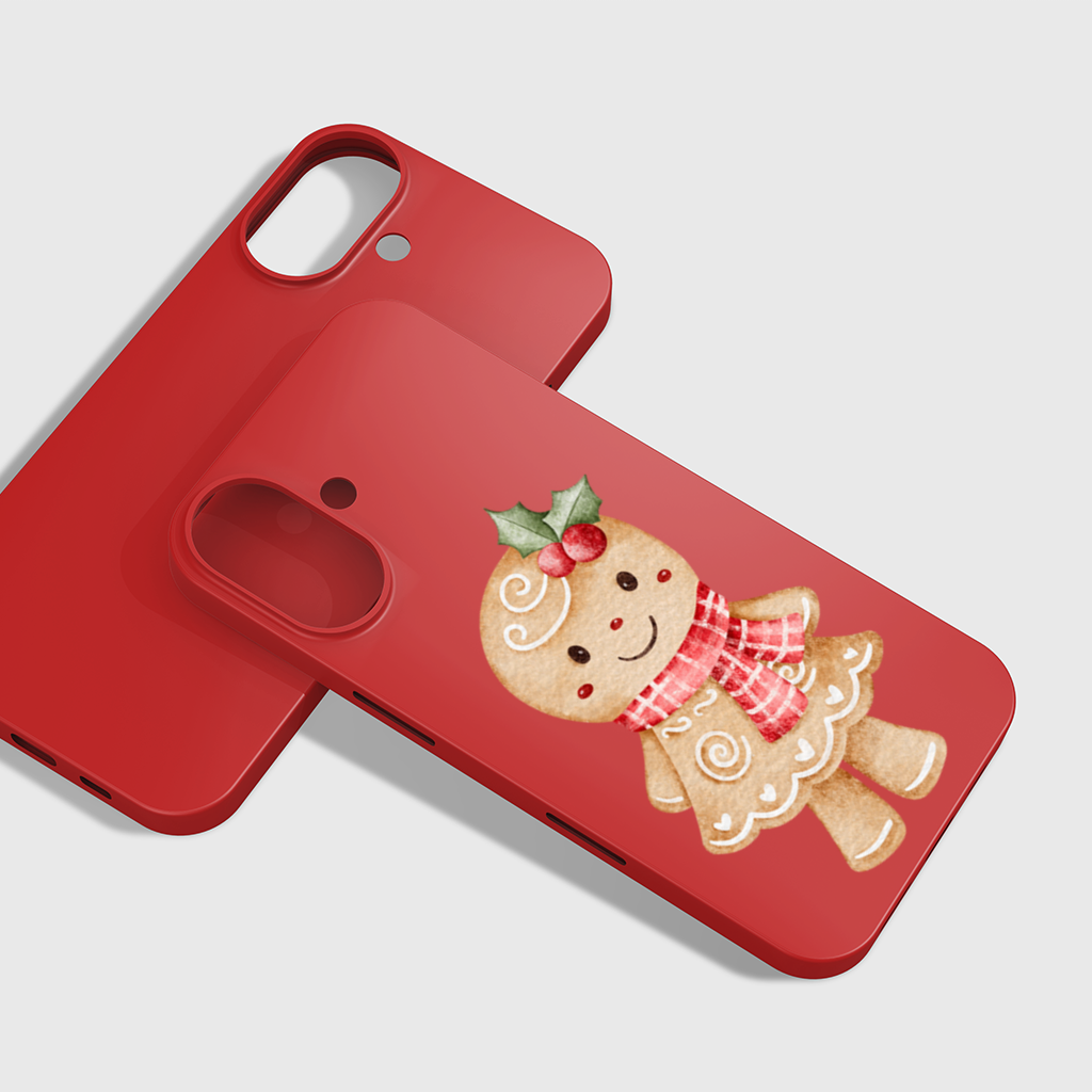 Cute Gingerbread Cookie Character iPhone 16 Plus Case