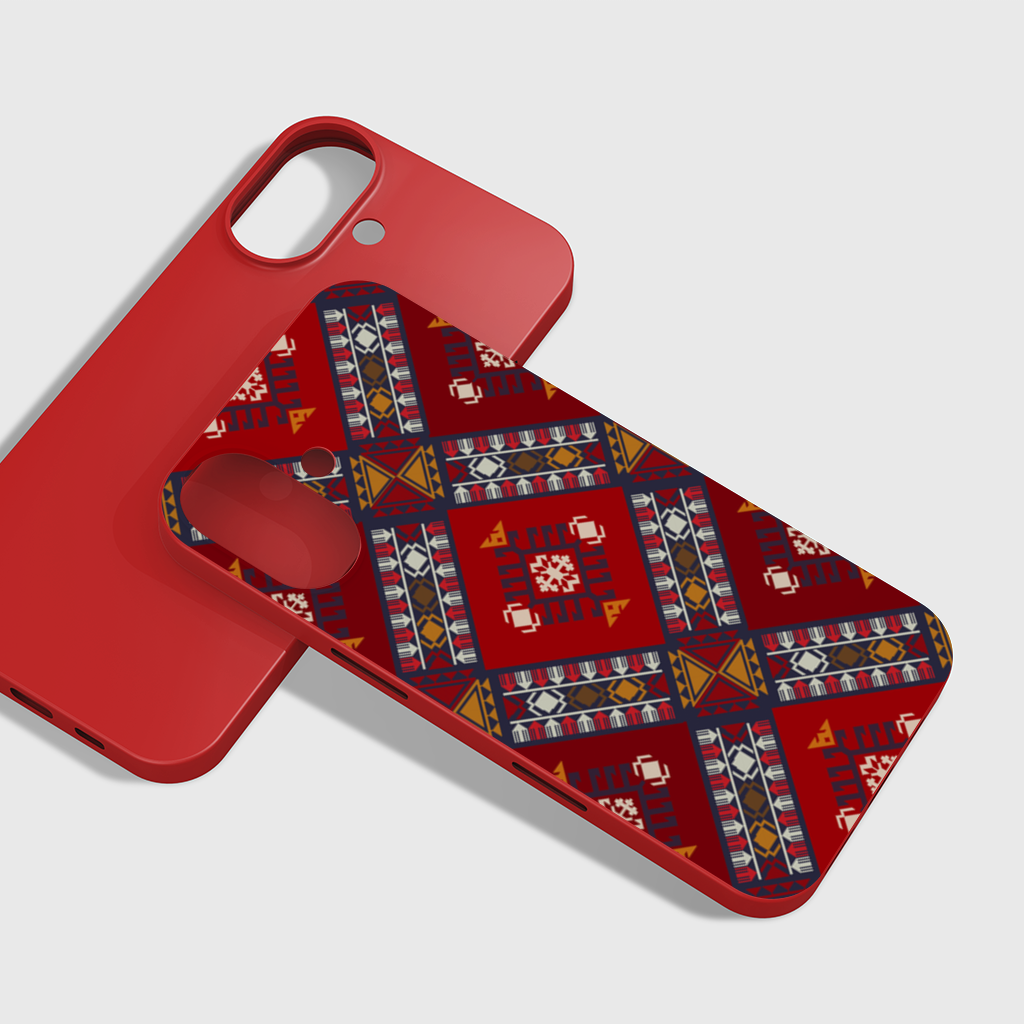 Traditional Kilim Pattern Motif iPhone 16 Plus Case