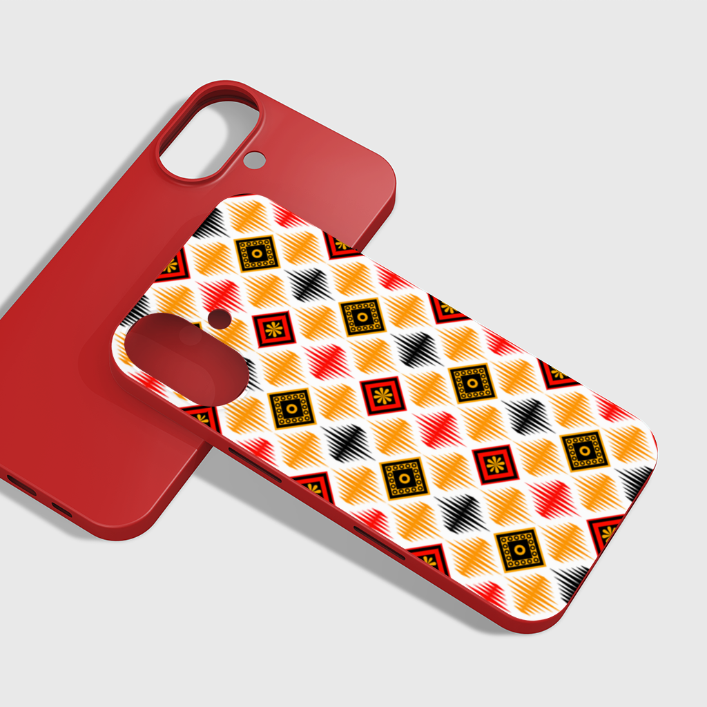 Vibrant Ethnic Geometric Motif iPhone 16 Plus Case