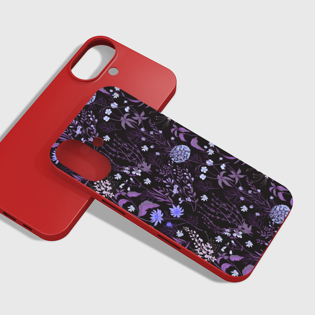 Purple Gothic Botanical iPhone 16 Plus Case
