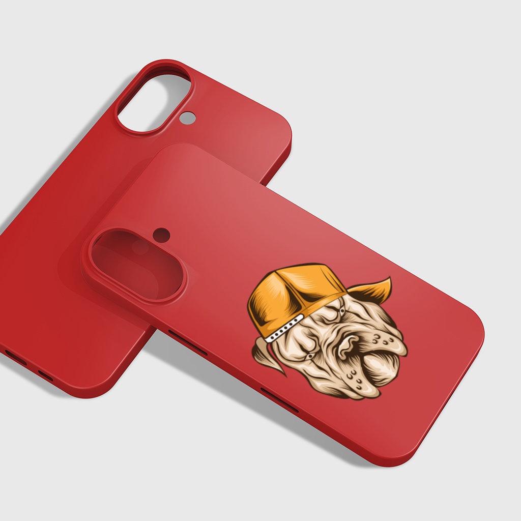 Angry Bulldog Snapback iPhone 16 Plus Case