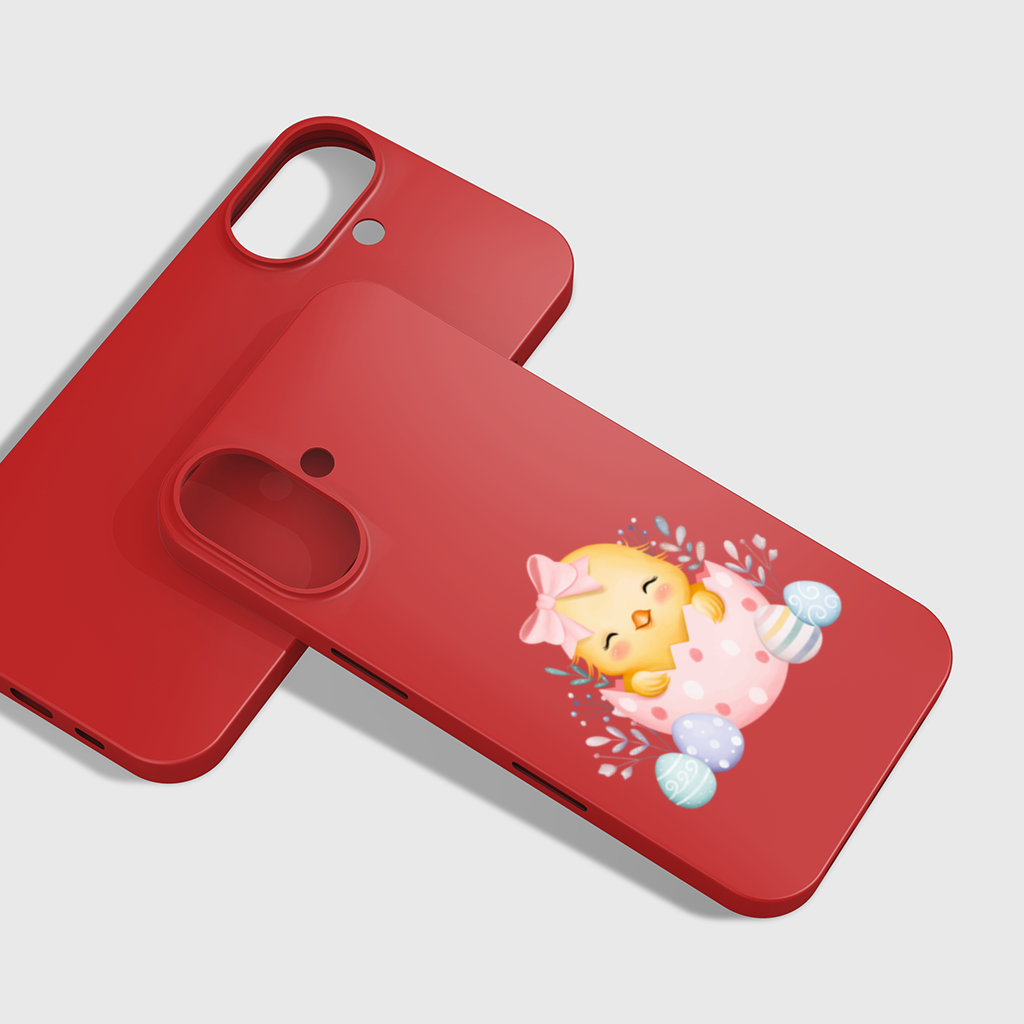 Easter Chick with Eggs iPhone 16 Plus Case