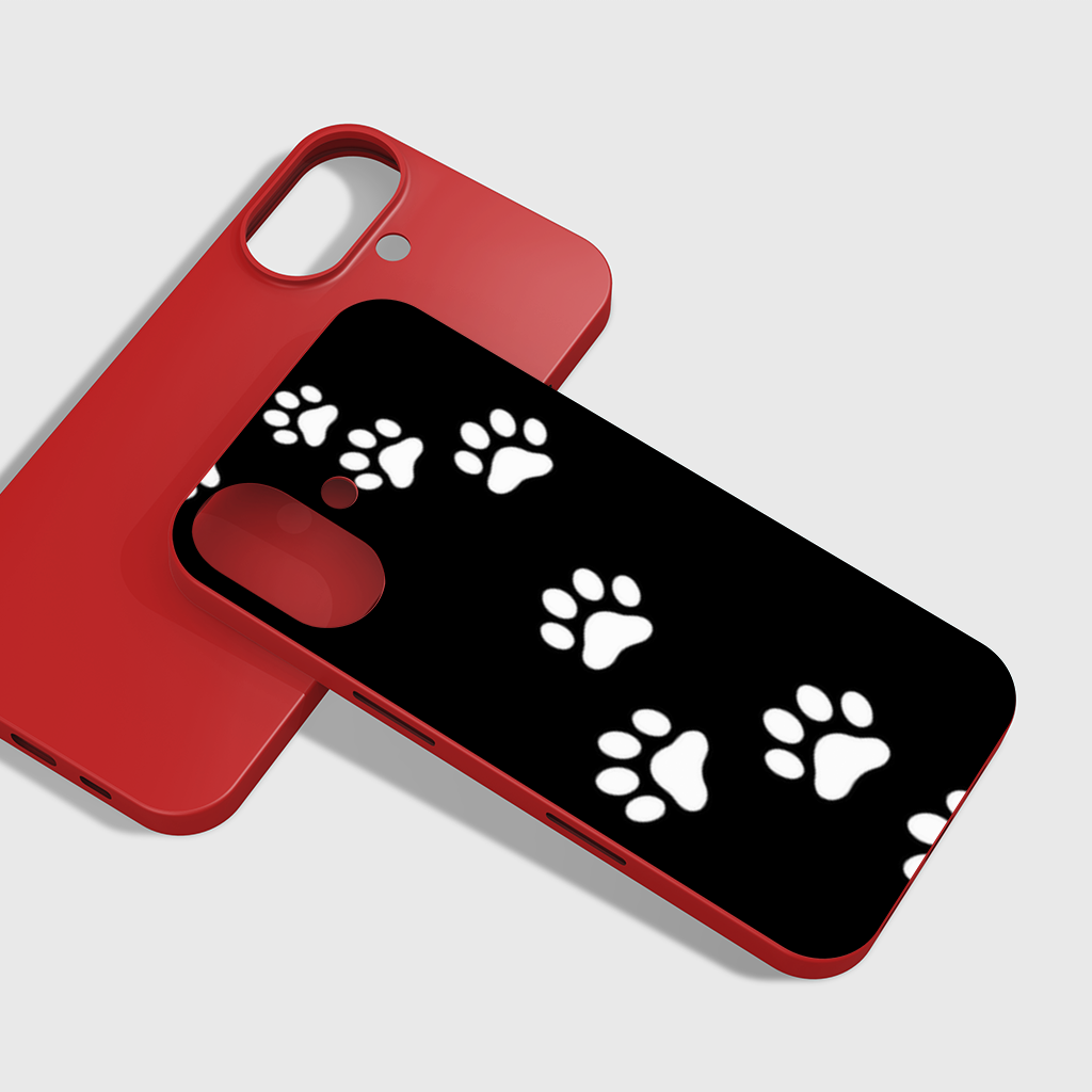 Paw Prints Trail iPhone 16 Plus Case