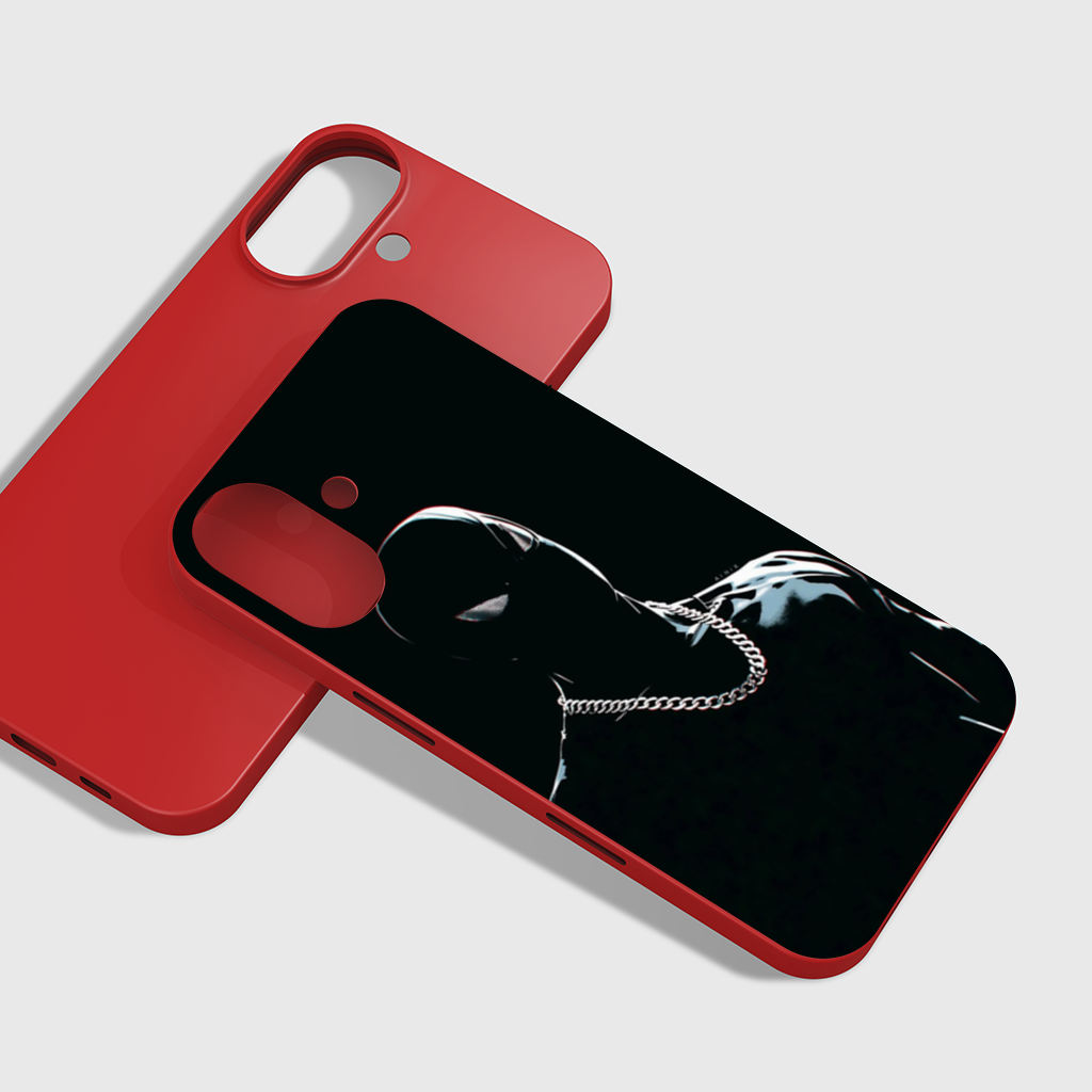 Masked Hero Silver Chain iPhone 16 Plus Case