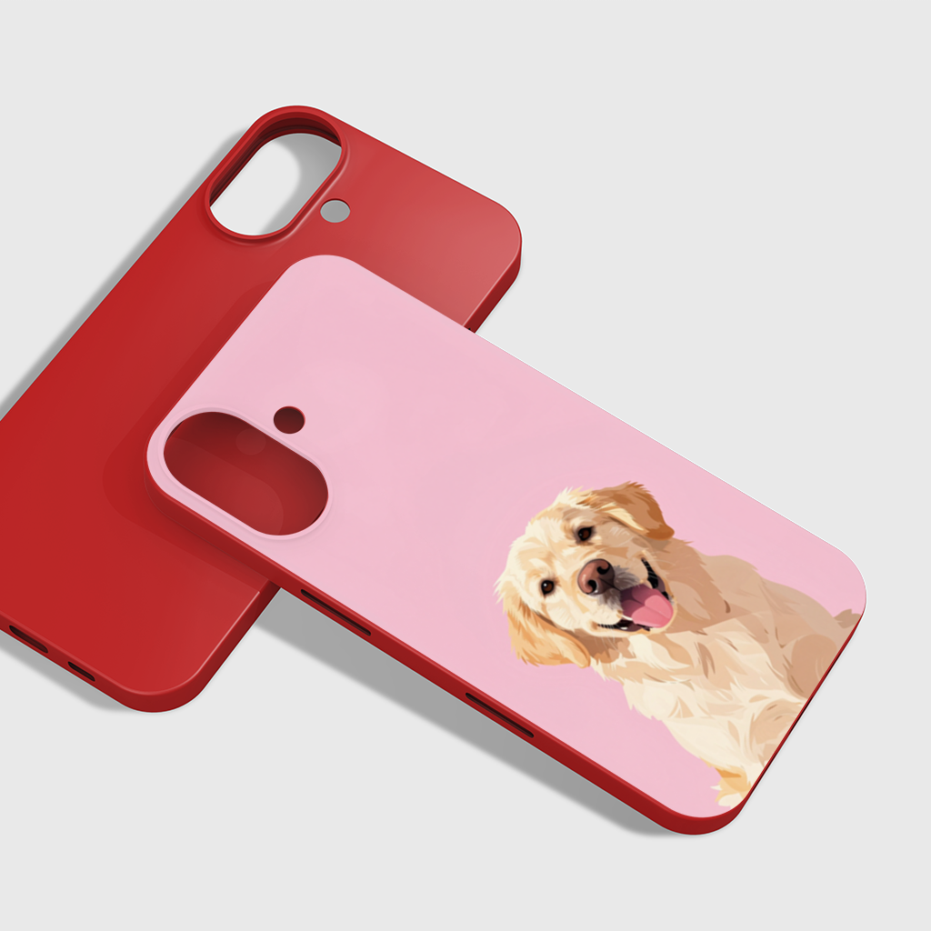 Smiling Golden Retriever Dog iPhone 16 Plus Case