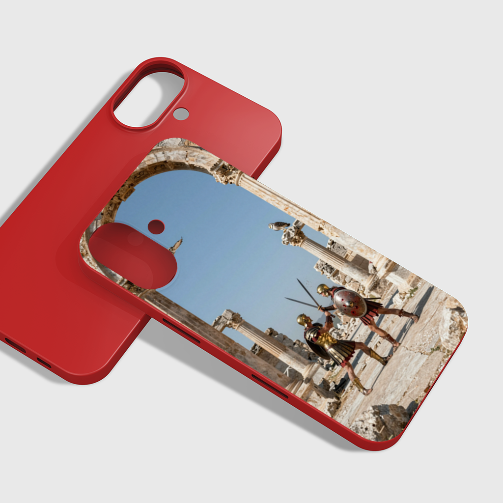Ancient Roman Soldier Duel iPhone 16 Plus Case