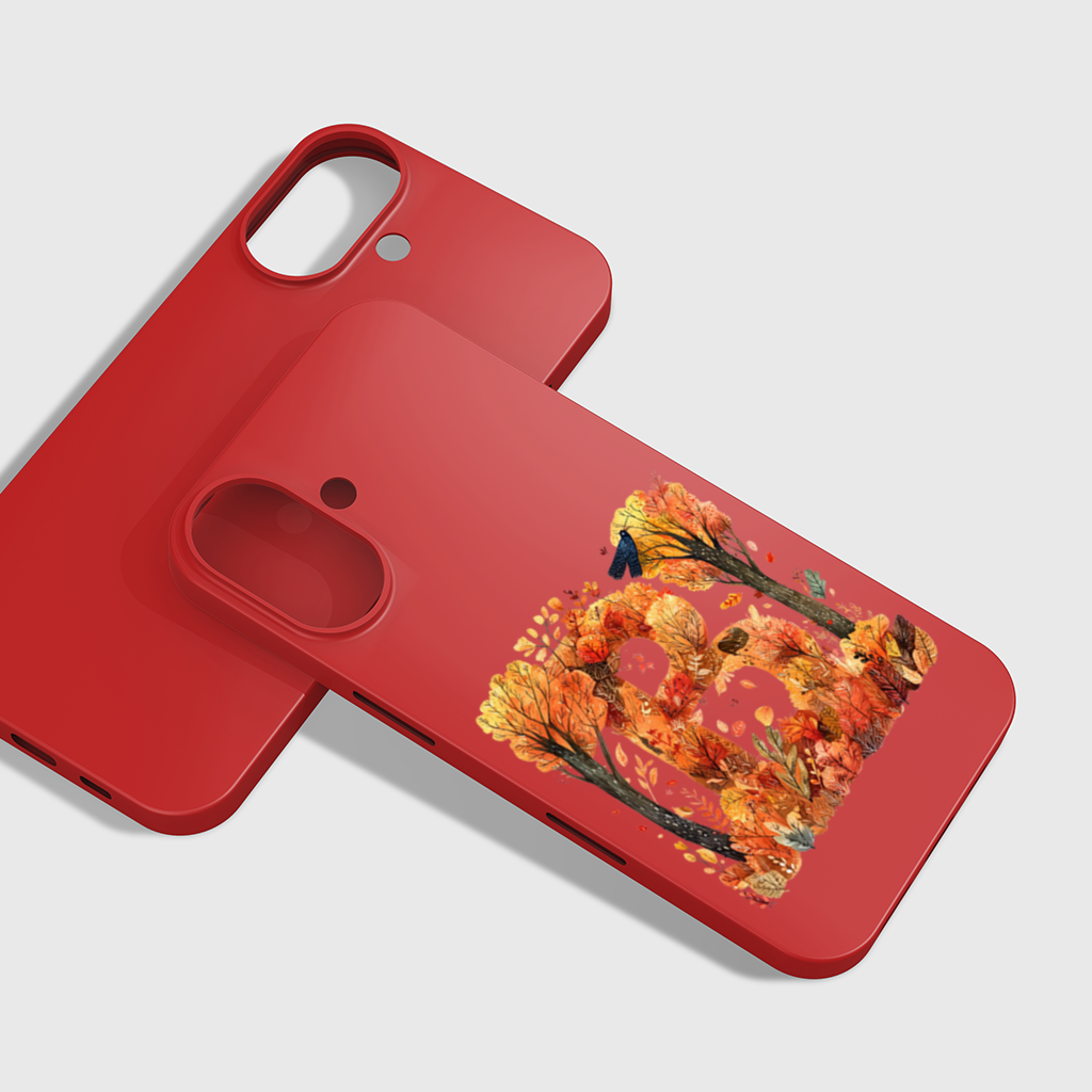 Fall Foliage Letter B iPhone 16 Plus Case