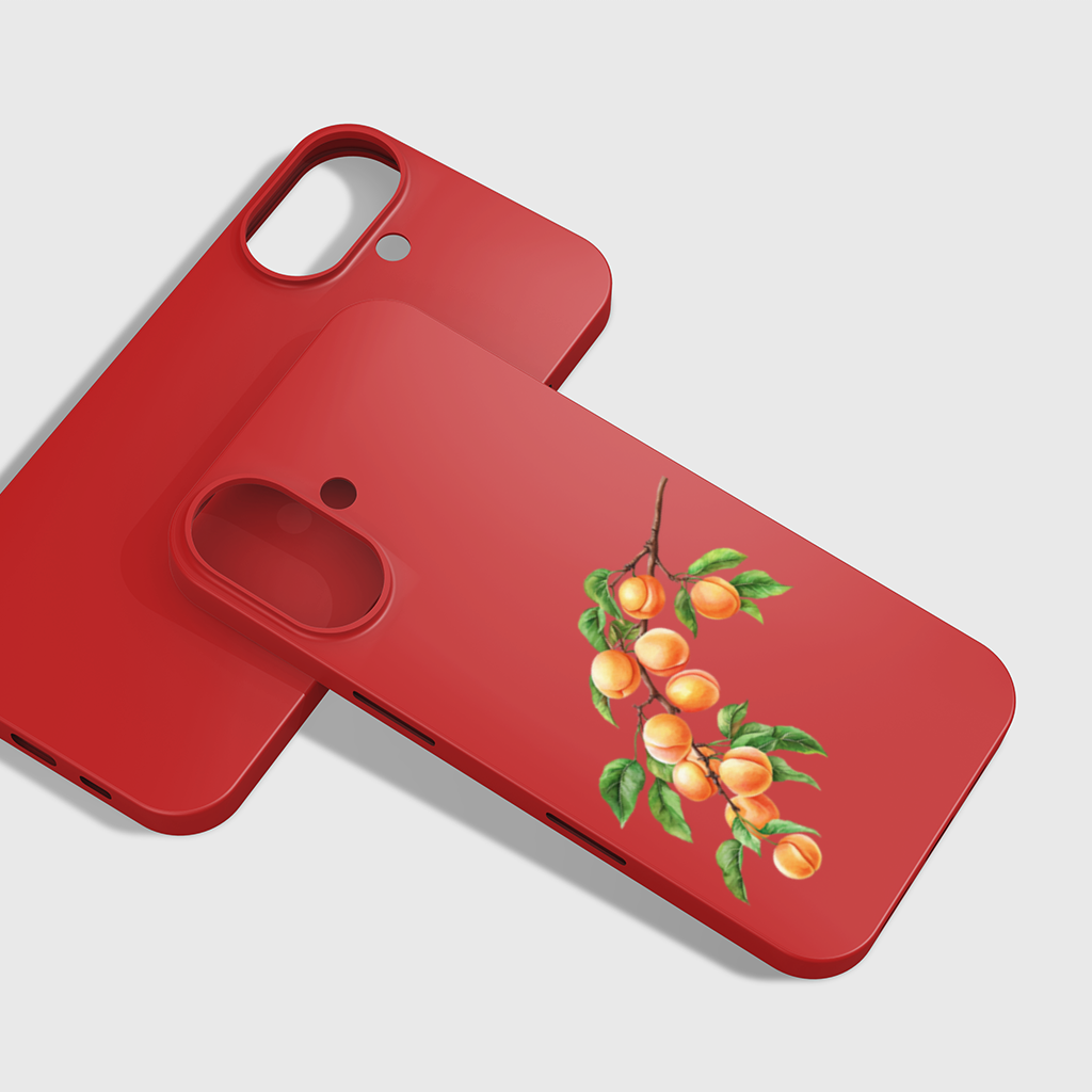 Ripe Orange Apricot Fruit Branch iPhone 16 Plus Case