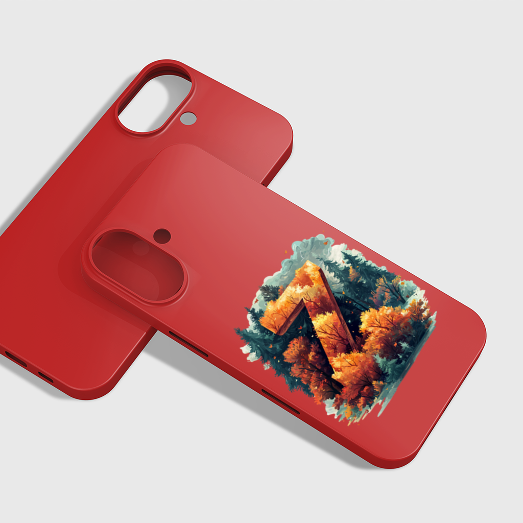 Autumn Leaf Forest Letter Z iPhone 16 Plus Case