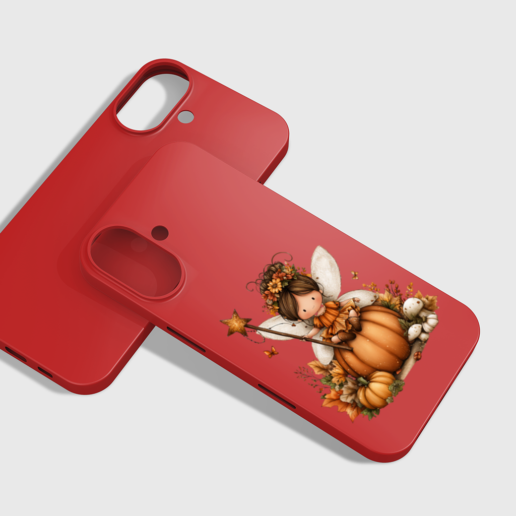 Whimsical Autumn Pumpkin Fairy iPhone 16 Plus Case
