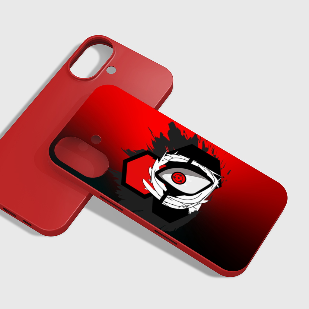 Mystic Red Eye Hexagon iPhone 16 Plus Case