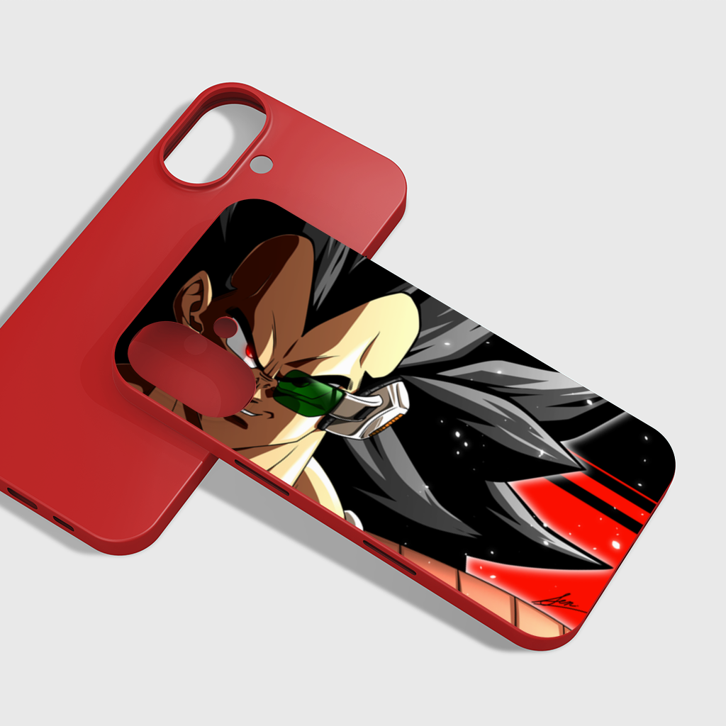 Red Eyed Armored Space Warrior iPhone 16 Plus Case