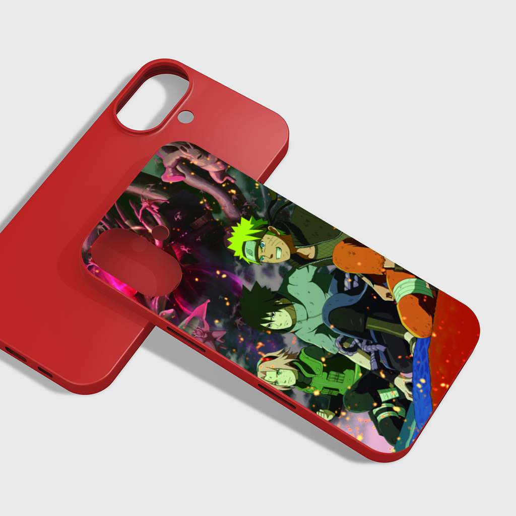 Ninja Team Giant Monster Battle iPhone 16 Plus Case