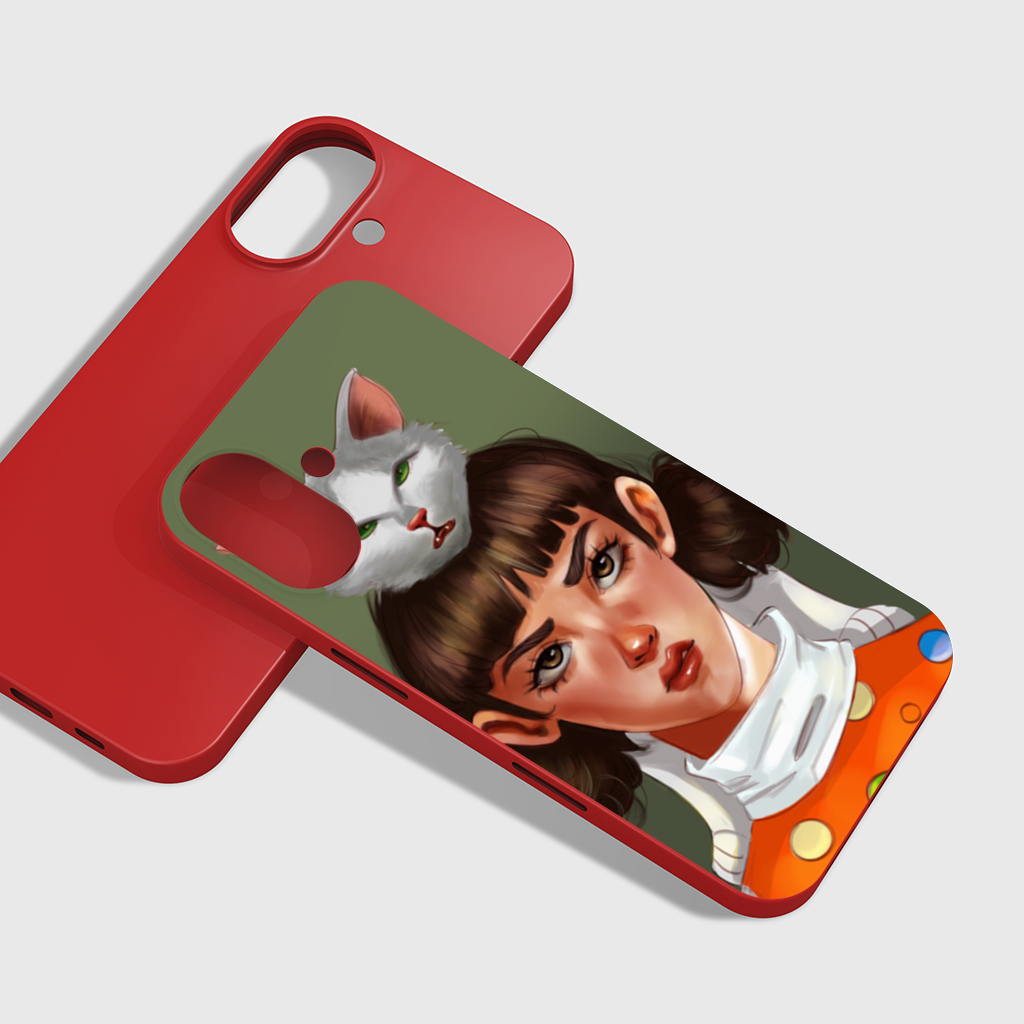 Mood Kedi ve Ben Dokunma Telefonuma! iPhone 16 Plus Kılıfı
