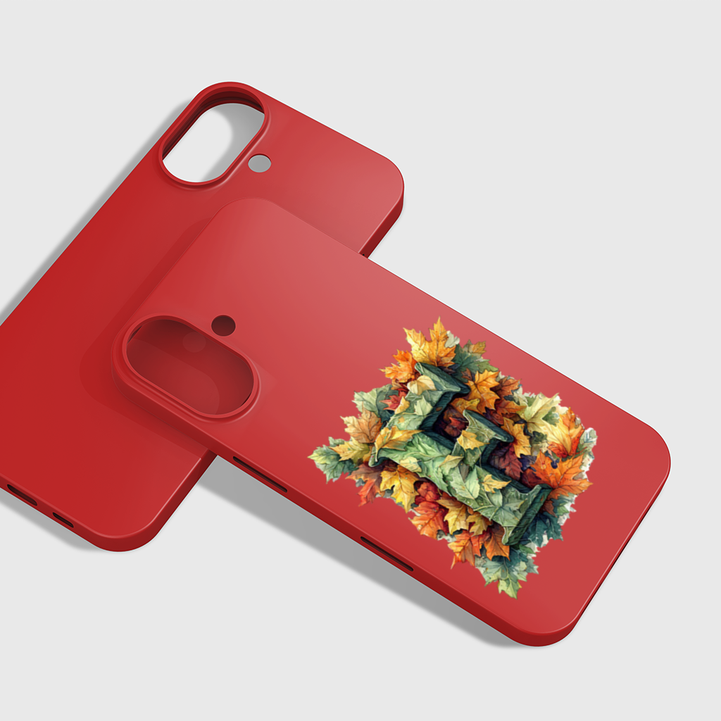 Sonbahar Yapraklı F Harfi iPhone 16 Plus Kılıfı