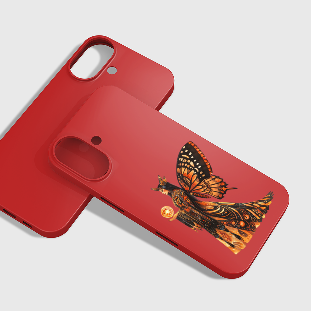 Monarch Butterfly Winged Goddess iPhone 16 Plus Case