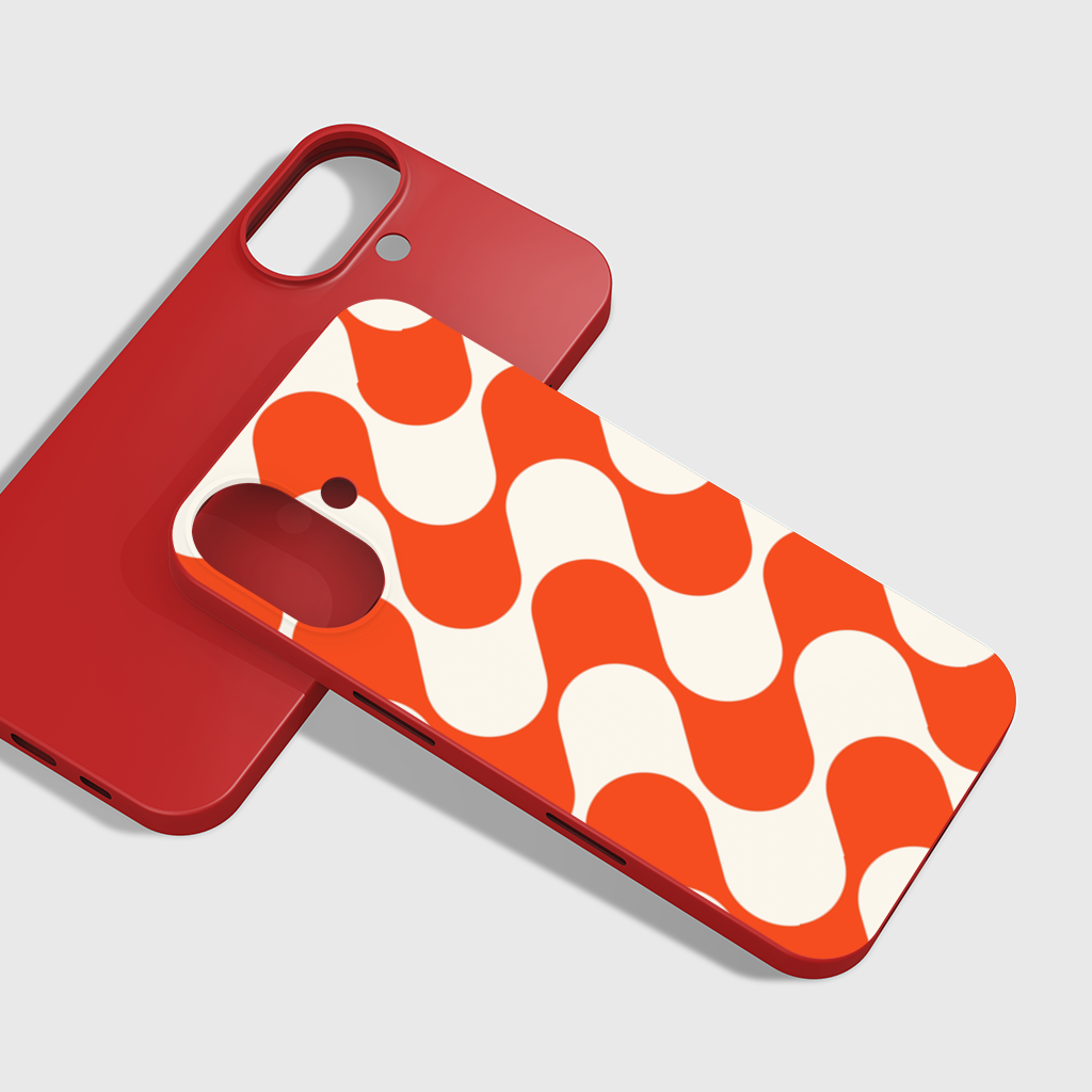 Retro 70s Orange Cream Groovy Curves 