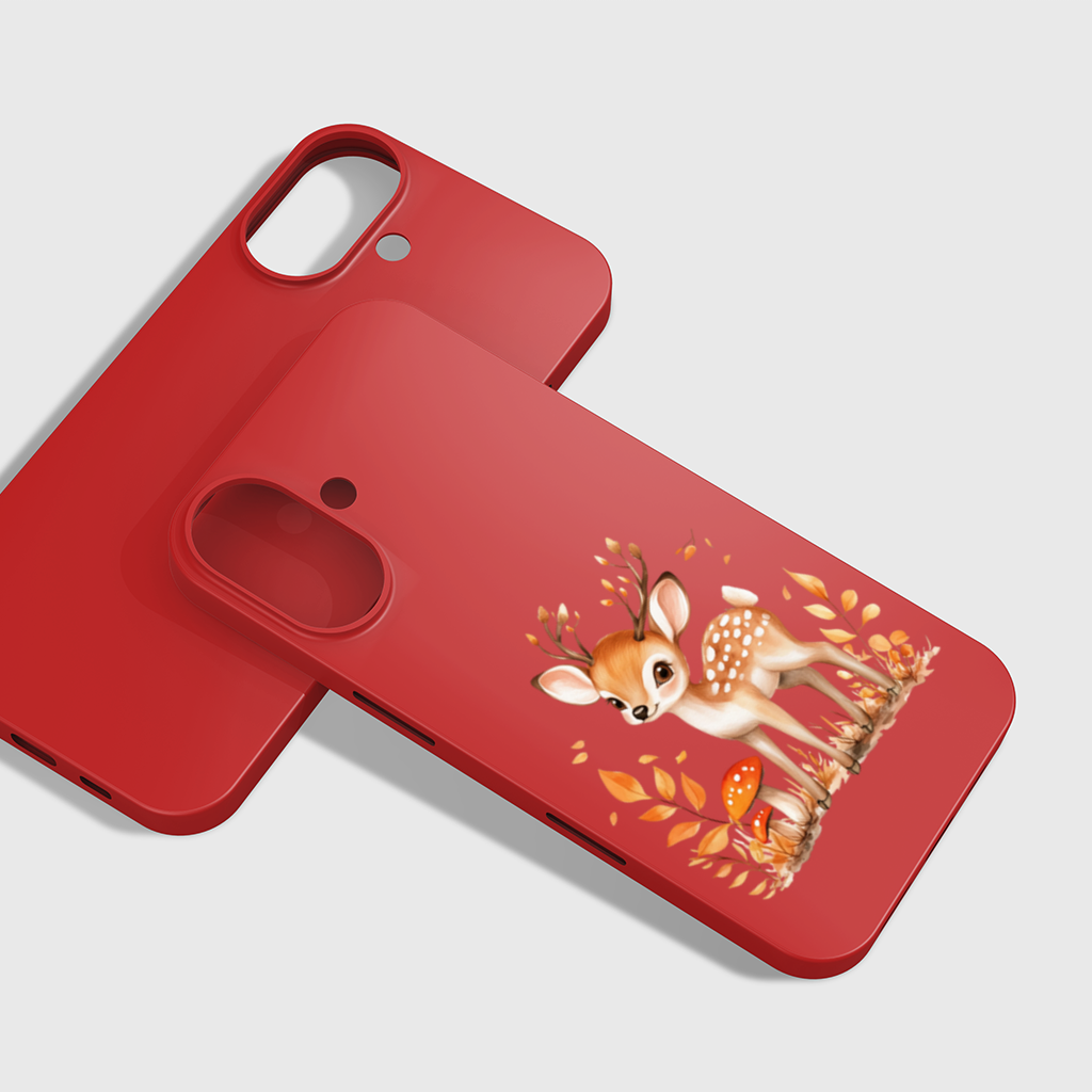 Whimsical Autumn Woodland Fawn iPhone 16 Plus Case