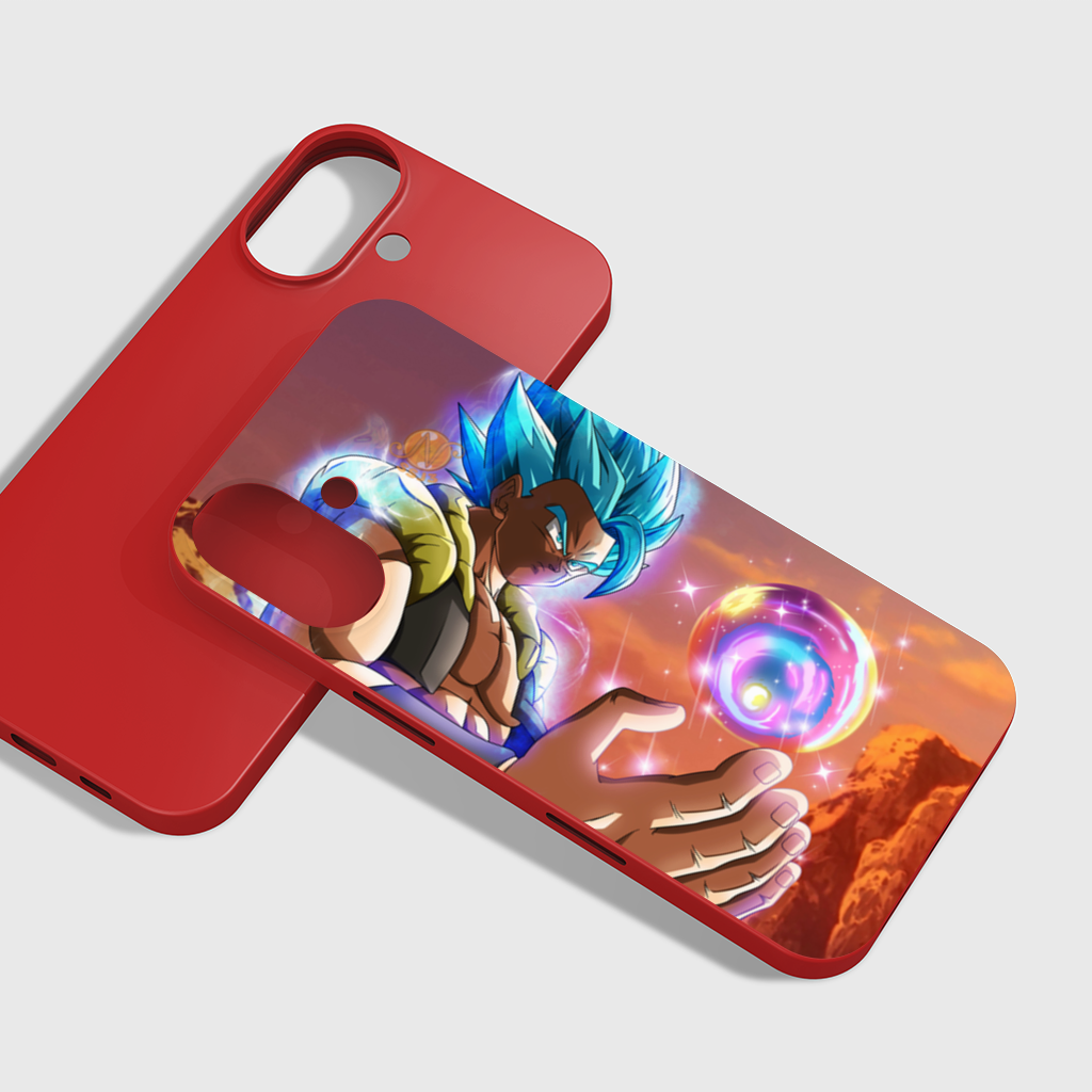 Blue Haired Warrior with Energy Orb iPhone 16 Plus Case