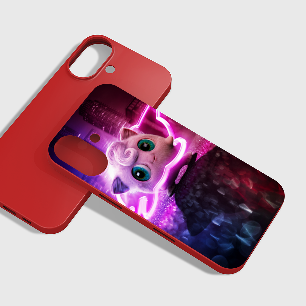 Siberpunk Pembe Tüylü Yaratık iPhone 16 Plus Kılıfı