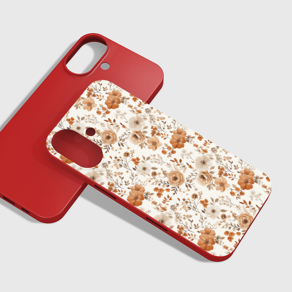Terracotta Vintage Rose iPhone 16 Plus Case