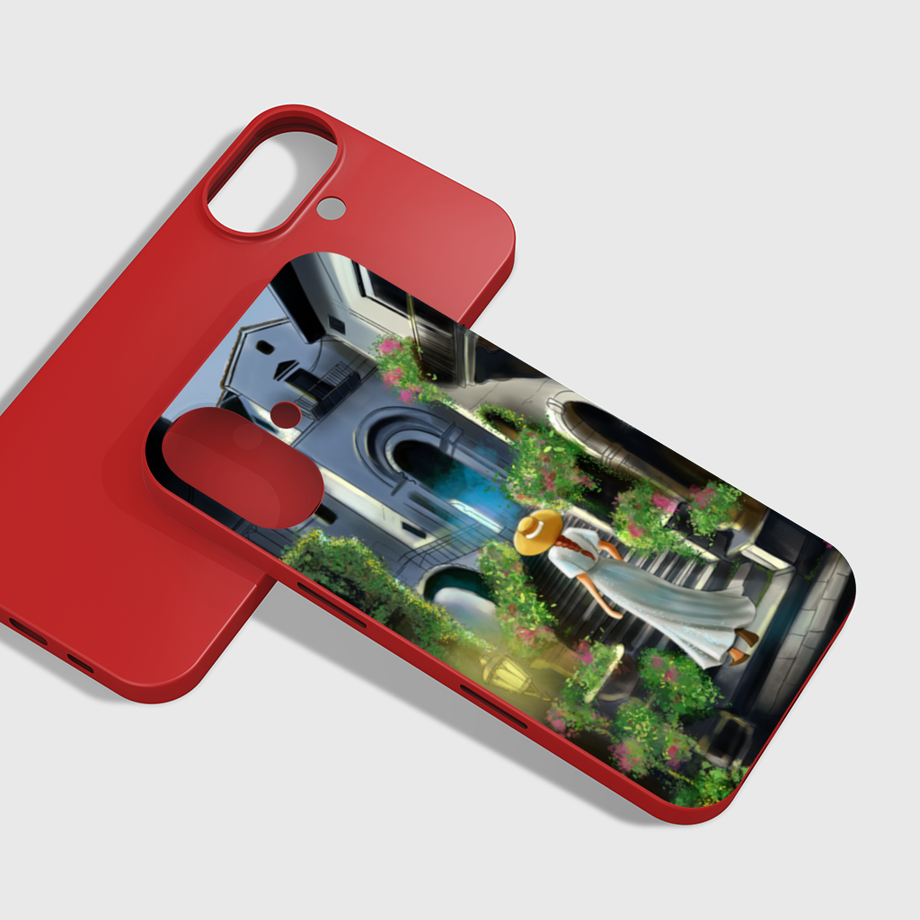 Journey Through Time The Tale of Flowery Streets iPhone 16 Plus Case