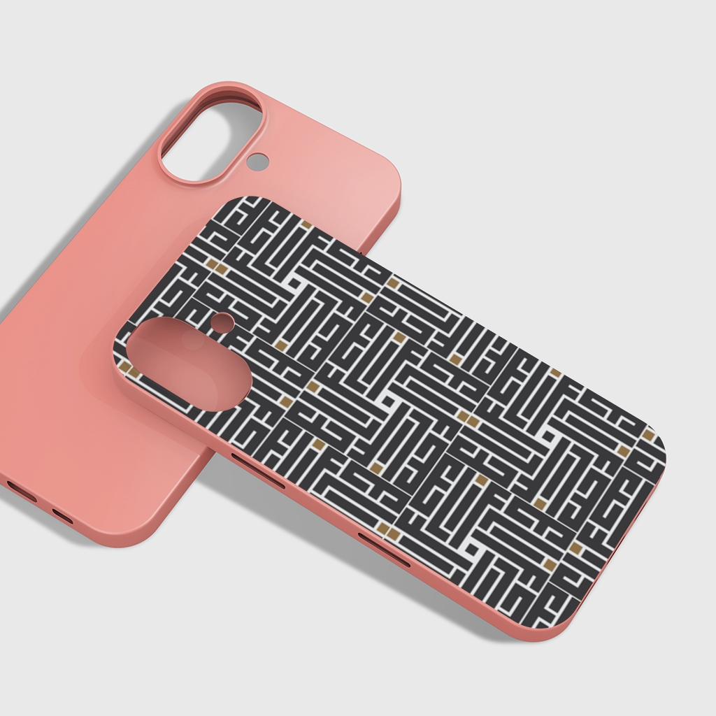 Kufi yazı- Elif iPhone 16 Plus Case