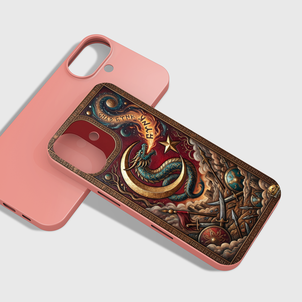 Mythical Dragon  Crescent Phone Case iPhone 16 Plus Case