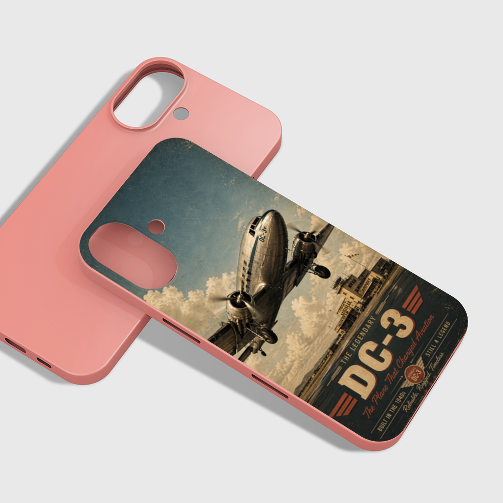 Douglas DC-3 Vintage Aviation iPhone 16 Plus Case