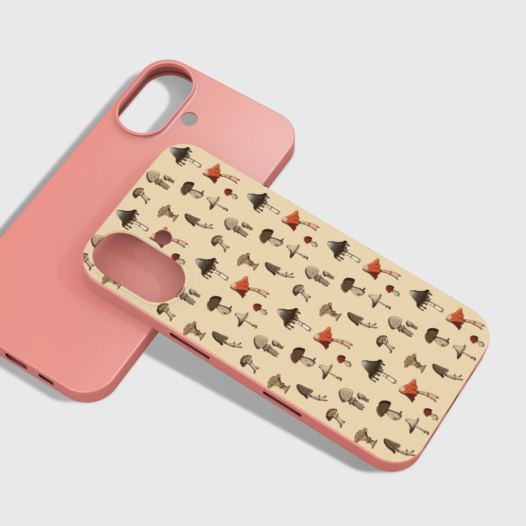 Sad Mushrooms iPhone 16 Plus Case