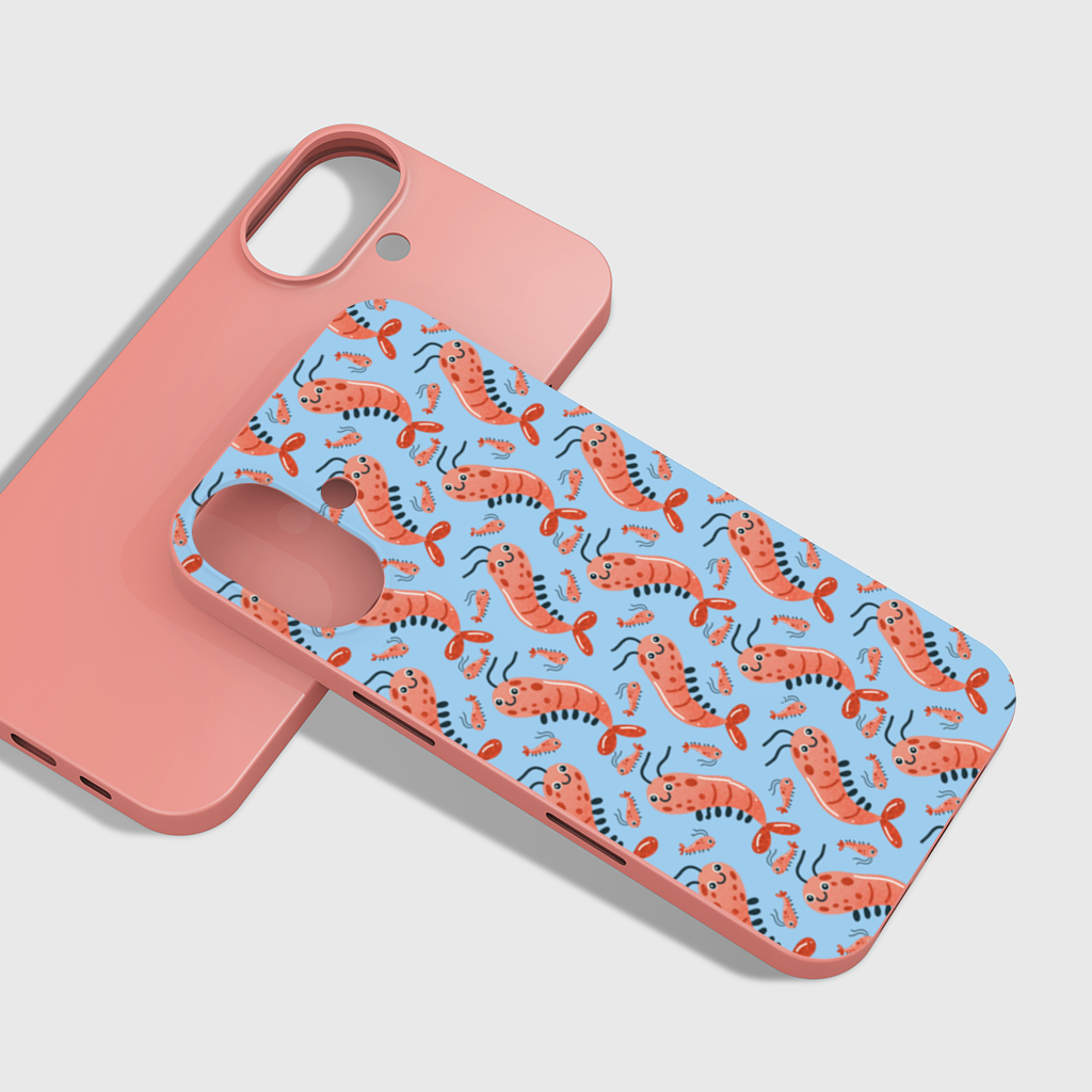 Cute Shrimps iPhone 16 Plus Case