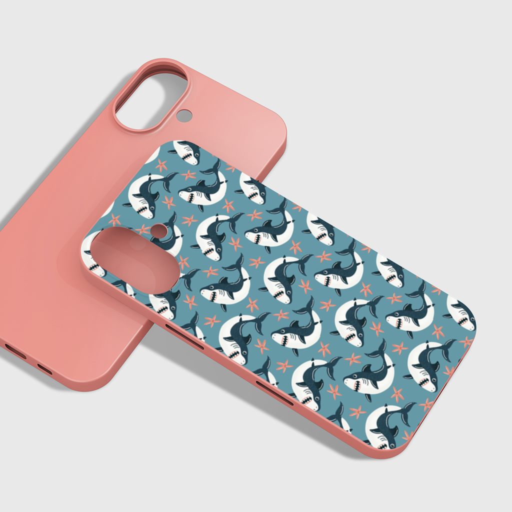 Smiling Shark iPhone 16 Plus Case